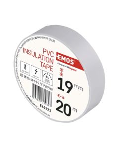 Electrical insulator, 19x0.13mmx20m, white