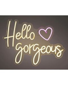 Ndricues dekorativ, Hello gorgeous, LED, 1.6x43x31cm