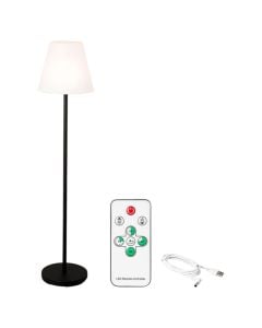 Outdoor ground light, LED, with remote control, black, D.35cm, H.150cm
