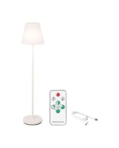 Outdoor ground light, LED, with remote control, white, D.35cm, H.150cm