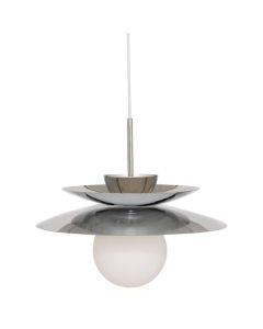 Pendant light, E14, D.38cm, metal, grey