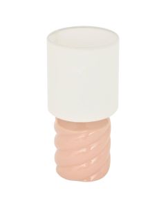 Ndricues tavoline, E14, H.17cm, qeramike, roze