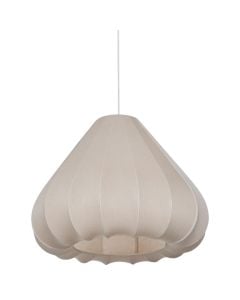 Hang light, E27, textile, D.49cm, beige
