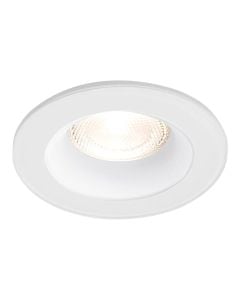 Spot rrethor, GU10, alumini, e bardhe, IP54, D.8.3cm, H.3.8cm