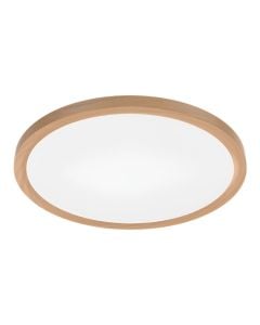 Ceiling light, LED, 36W, 3200lm, 3000-6400K, wood imitation, IP40, 40x2.5cm
