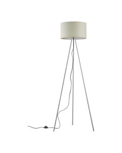 Ndricues pedan, E27, metal/tekstil, D.38cm, H.155cm, bezhe