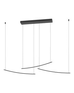 Pendant light, Eglo, 3600lm, 2700-6400K, aluminum, L.126cm, black