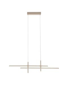 Pendant light, Eglo, 2500lm, 3000K, aluminum, L.126cm, beige