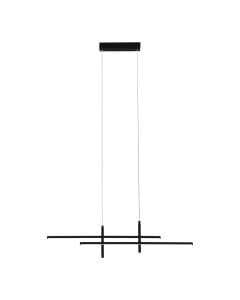 Pendant light, Eglo, 2500lm, 3000K, aluminum, L.126cm, black