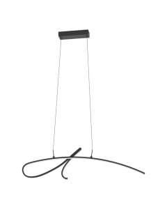 Pendant light, Eglo, 2400lm, 2700-6500K, aluminum, L.98cm, black