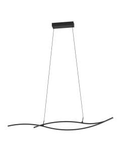 Pendant light, Eglo, 2500lm, 4000K, aluminum, L.115cm, black