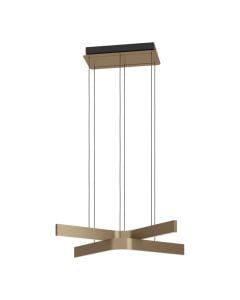 LED pendant light, 32W, 3000K, aluminum, 64x43cm, goldab