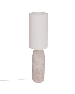 Ndricues pedan, E27, D.28cm, H.111cm, material guri, bezhe
