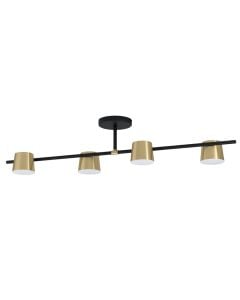 Ndricues tavani, 4xGU10, 115x23.5cm, metal, e zeze/gold