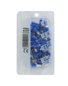 Insulated F Terminals 1.5-2.5mm² / 4.8mm, 100pc/pack