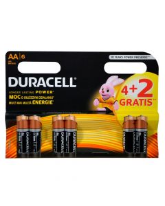 Bateri Duracell Basic  AA 4+2 pc