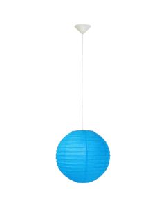 Pending Lamp Osaka Brilliant  E27,1x60W,D40 cm, 160x35 cm, blue color, plastic/paper