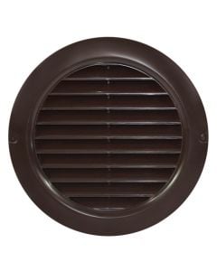 Flush fit round grille brown 150 mm