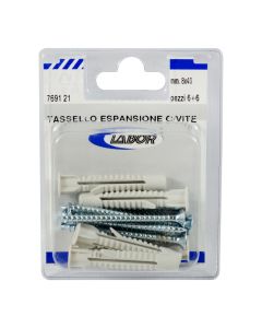 Upa plastike me vida kryq 8X40mm, 6copë