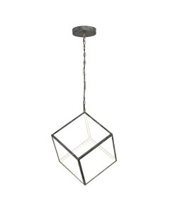 Pending light  Dice SMD LED, 22 W, 2000 lm, 3000 K,  metal, antique grey color, 150x40x40 cm, IP20