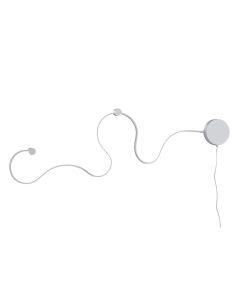 Wall Lamp 'Snake'  1 x LED SMD, 20 W, 3000K, 1850
Lm, H32.5x115x4 cm, acrylic/plastic, white color, IP20