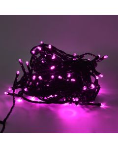Varg dekorativë me 100 drita LED, 10m, 1.2 W, dritë rozë, IP44, 230 V, 50000hrs