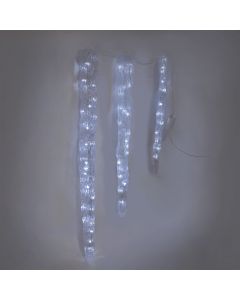 Varg dekorativ me 3 LED formë akulli, 100cm, 80cm, 60 cm, 220V