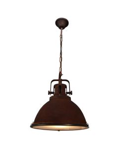 Pending Lamp Jesper Brilliant  E27,1x60W, H130xD38 cm, rust color, metal/glass