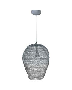 Pending Lamp Billy Brilliant  E27 , 1x60W, H112xD35 cm, grey color, metal, IP20