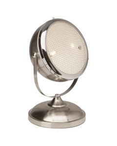 Table Lights Route 66 Brilliant, 1xE27, 40W, H44x26.3 cm, metal, silver color, IP20