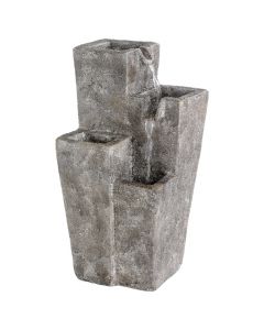 Fountain conical shape of stone, 21x21x59.5 cm, IP44