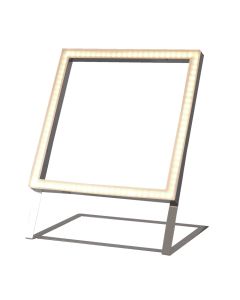 Ndriçues Tavoline, SMD LED, 10W, 700 lm, 3000K, metal/alumin/plastik, I kromuar, 20x16.5xH30 cm