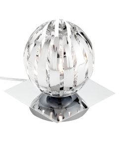 Table lights 'Zucca', G9,  1x28 W, H15xD13xW13 cm, metal, IP20, chrome color