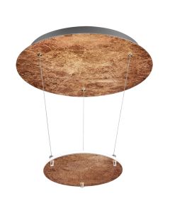 Pending light  'Zenit' SMD LED, 19 W, 1700 lm, 3000 K, Ø36xH50 cm, metal, copper color, IP20