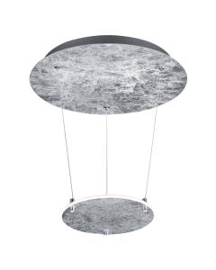 Pending light  'Zenit' SMD LED, 19 W, 1700 lm, 3000 K, Ø36xH50 cm, metal, silver color, IP20