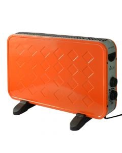 Electric heater Niklas Biscotto 1000/2000 W, 60x10x35 cm, orange color