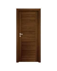 Honeycomb inside door, opening right, 80x204cm, frame size 14-16cm, walnut color, ORS2, B597