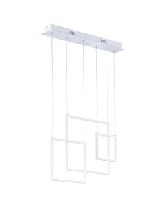 Pending light, Tucson SMD LED, 26 W, 2200 lm, 3000 K, H150xL70x13 cm, IP20, metal, white mat color