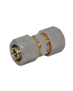 Simetric bronze union for multilayer pipes D16