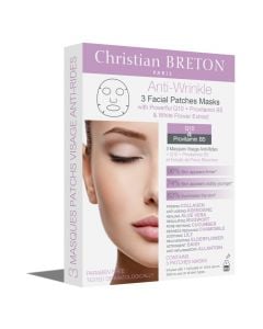Maskë celuloze për trajtimin e fytyrës, Christian Breton Anti-Wrinkle, 3 copë