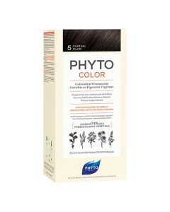 Bojë flokësh permanente, Phyto Color 5.0 Light Brown