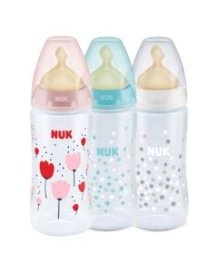 Shishe biberon për bebe 0-6 muajsh, NUK® First Choice, 300 ml