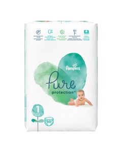 Pelena për bebe me peshë trupore 2-5 kg, Pampers Pure Protection, 50 copë
