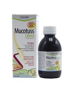 Nutritional supplement, in syrup form, Mucotuss Libera