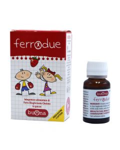 Nutritional supplement with iron content and strawberry flavor, FerroDue