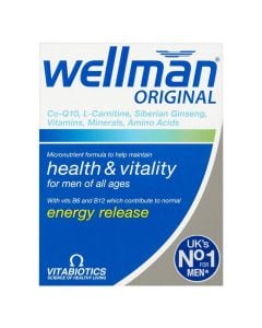 Suplement ushqimor me multivitamina, për meshkuj, Wellman Original®, Vitabiotics