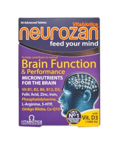 Suplement ushqimor për sistemin nervor, Neurozan, me ekstrakt Ginkgo Biloba