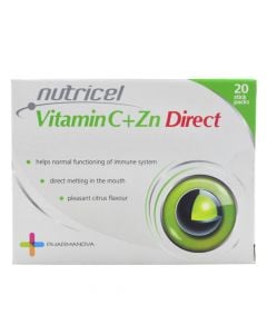 Suplement ushqimor, për rritjen e imunitetit, Vitamin C + Zn Direct