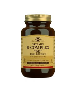 Suplement ushqimor me vitaminë B, Solgar Vitamin B Complex 50 mg, 100 tableta