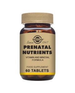 Suplement ushqimor Prenatal Nutrients Solgar, me multivitamina dhe minerale, për periudhën gjatë shtatzënisë dhe ushqyerjes me gji